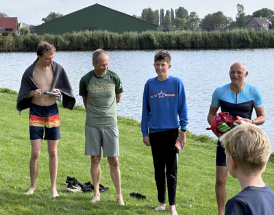 Tijs Hofman, David en Espen van der Welle